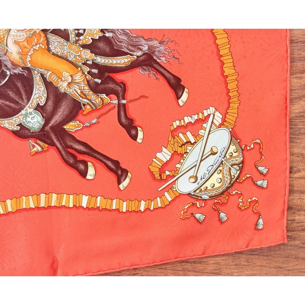 Hermès Les Fêtes du Roi Soleil 90cm Equestrian Horse Silk Scarf - Picture 7 of 11